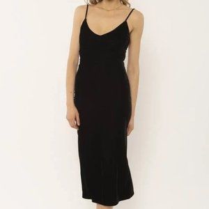 AMUSE SOCIETY Verona knit Black Velvet Dress SIZE L